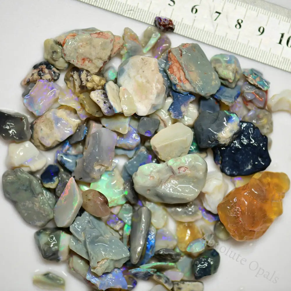 750 Cts Australian Rough Opal Parcel Lightning Ridge - Beginner