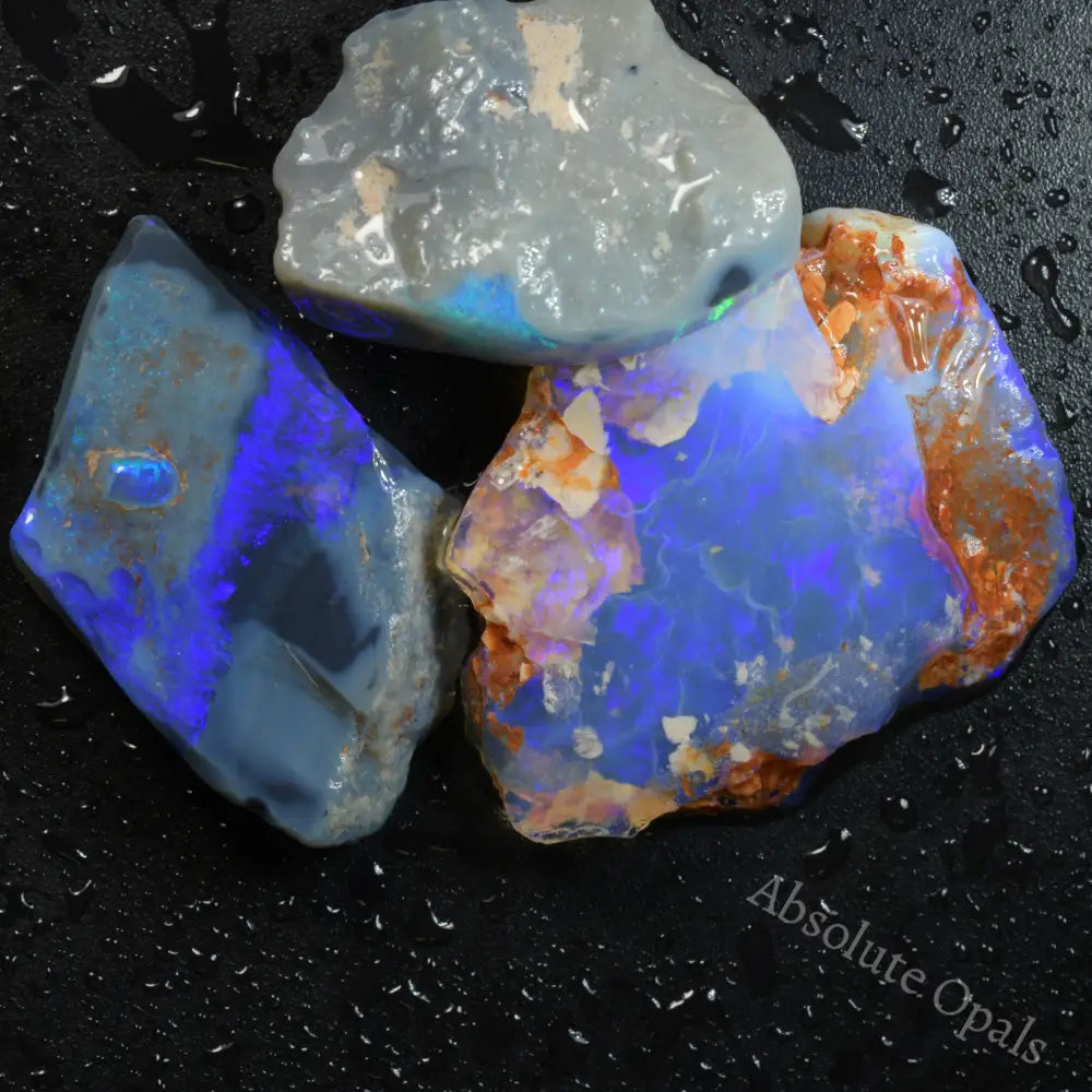 Parcel Cut Opal From Lightning Ridge, Black Opal 2024 Country - Blc01295