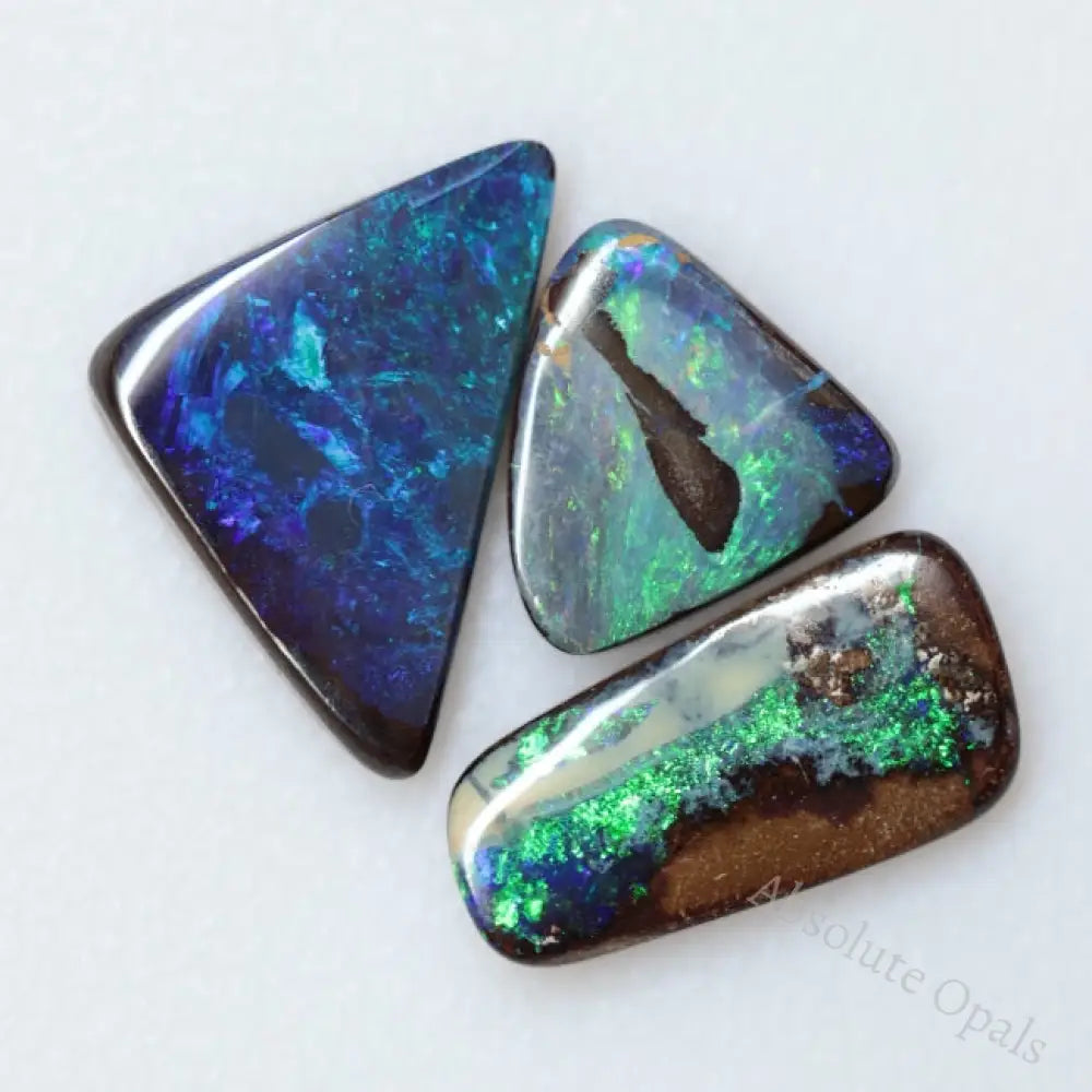 8.08 Cts Australian Boulder Opal Cut Loose Stone Parcel