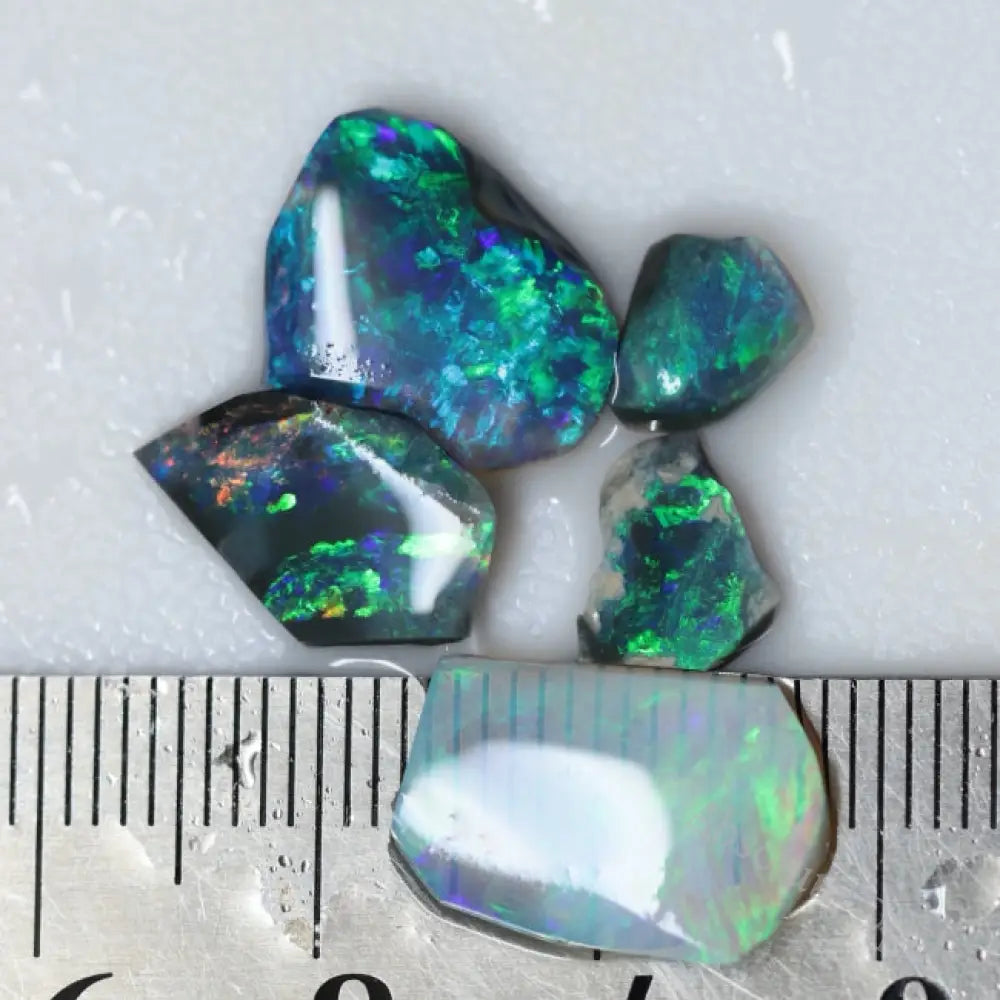 8.3 Cts Australian Rough Black Opal Parcel Rubs Lightning Ridge Cmr