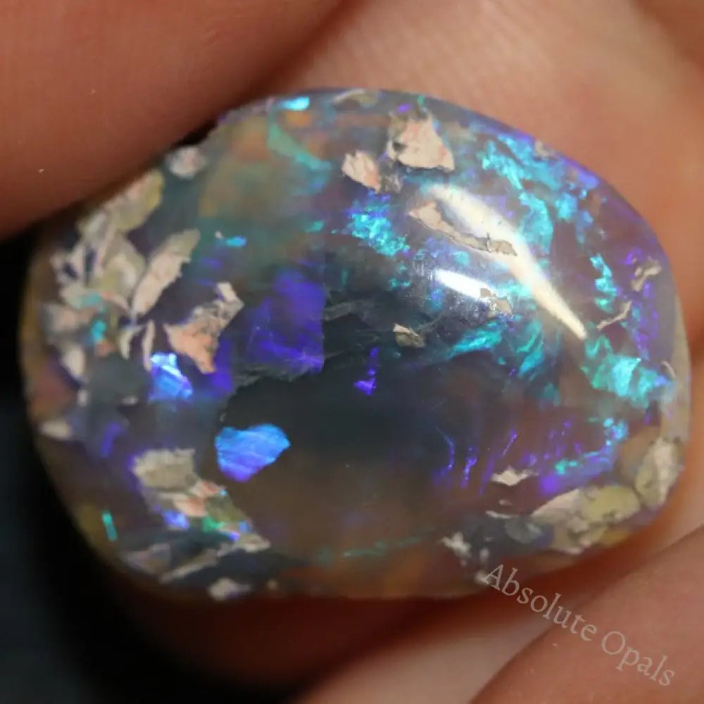 8.30 Cts Australian Black Opal Rough Lightning Ridge Polished Specimen