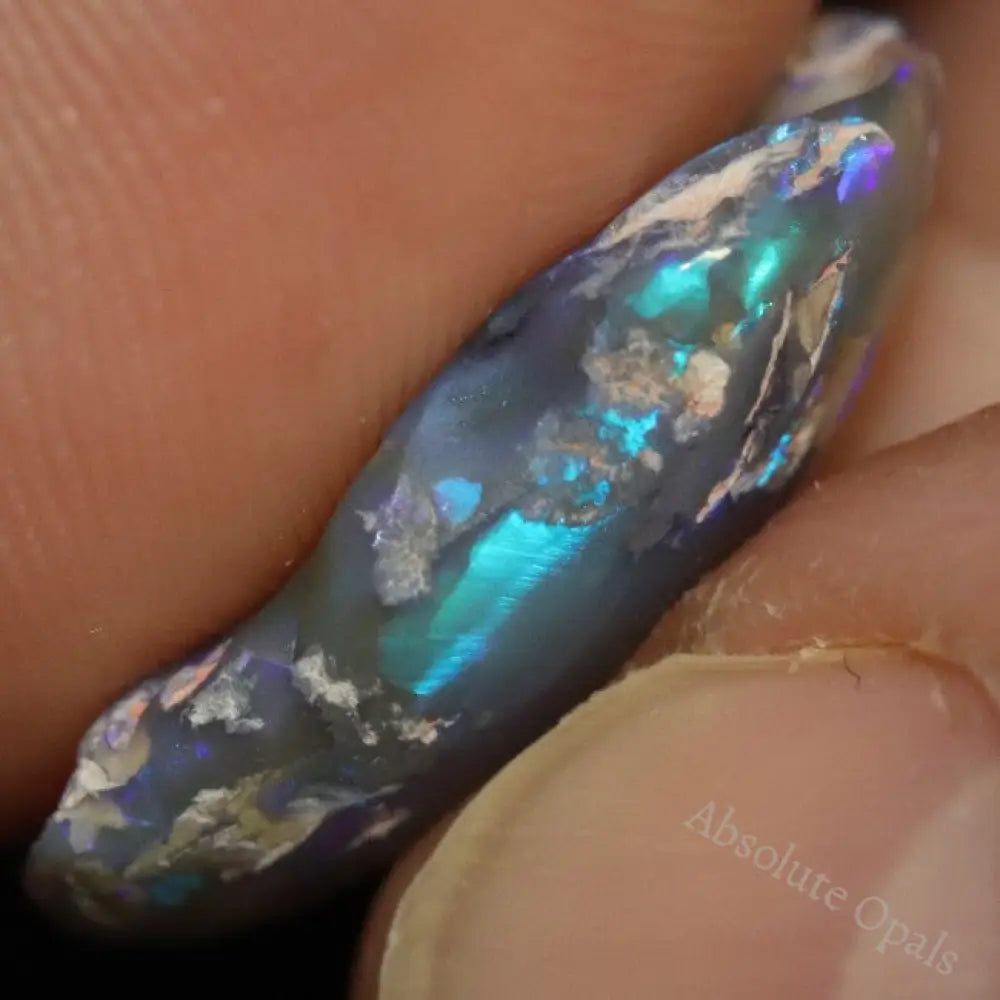 8.30 Cts Australian Black Opal Rough Lightning Ridge Polished Specimen