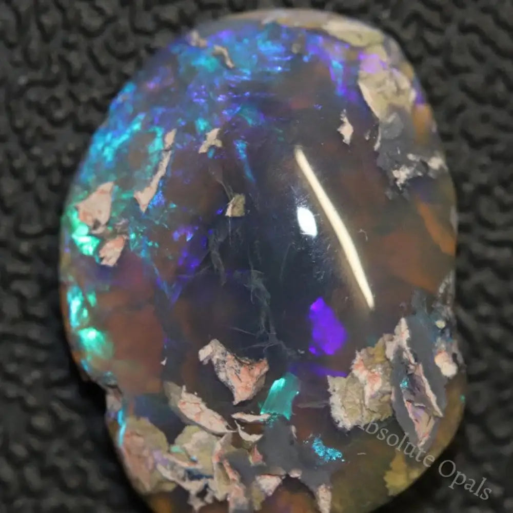 Australian Black Opal Rough, Lightning Ridge Polished Specimen