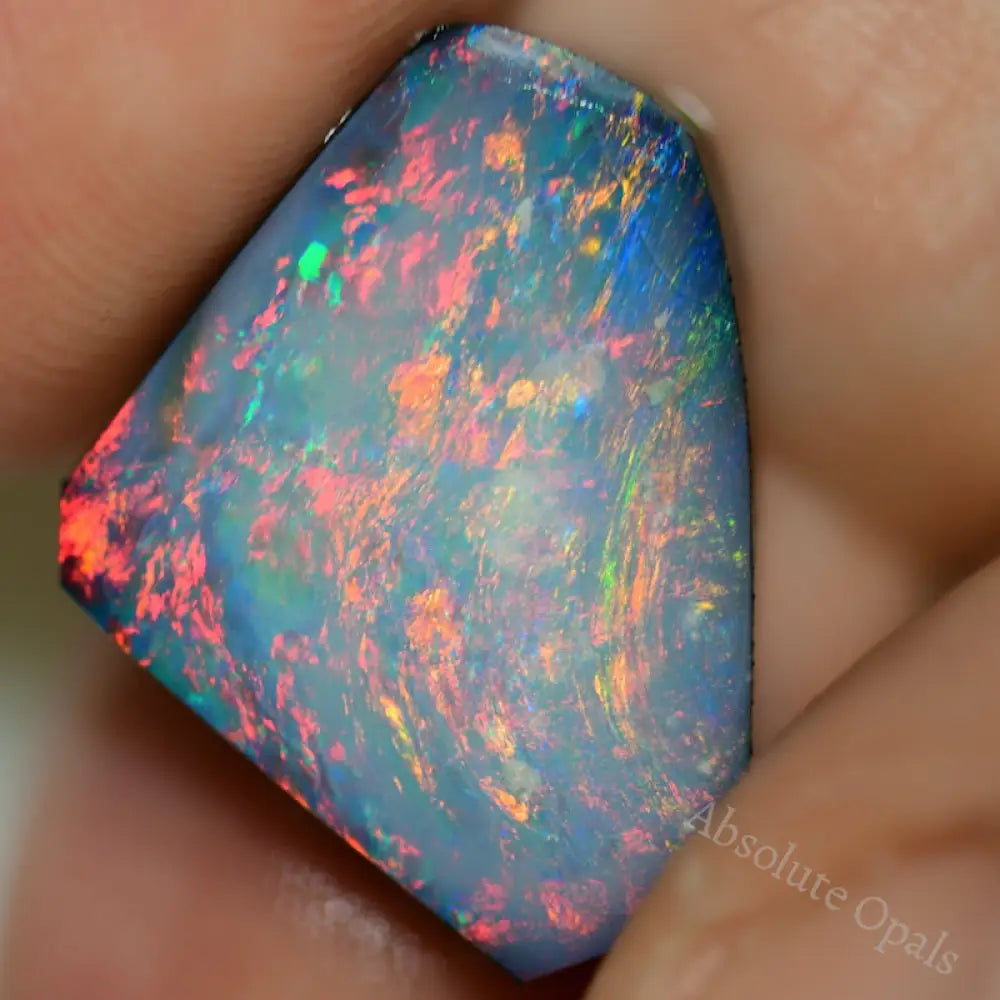 8.5 Cts Australian Opal Doublet Stone Rub Lightning Ridge