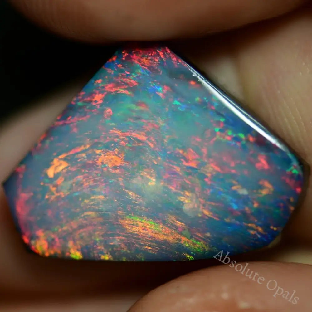 8.5 Cts Australian Opal Doublet Stone Rub Lightning Ridge