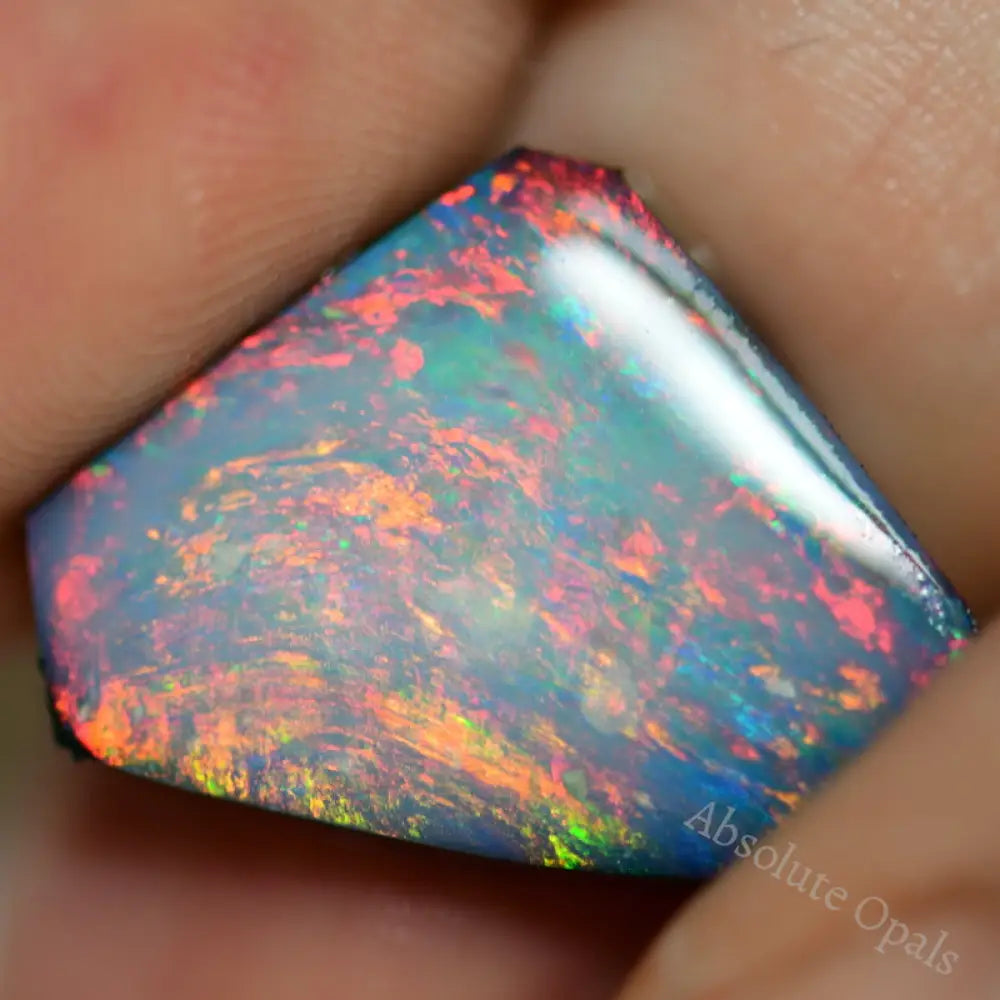 8.5 Cts Australian Opal Doublet Stone Rub Lightning Ridge