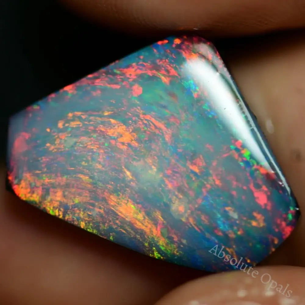 8.5 Cts Australian Opal Doublet Stone Rub Lightning Ridge