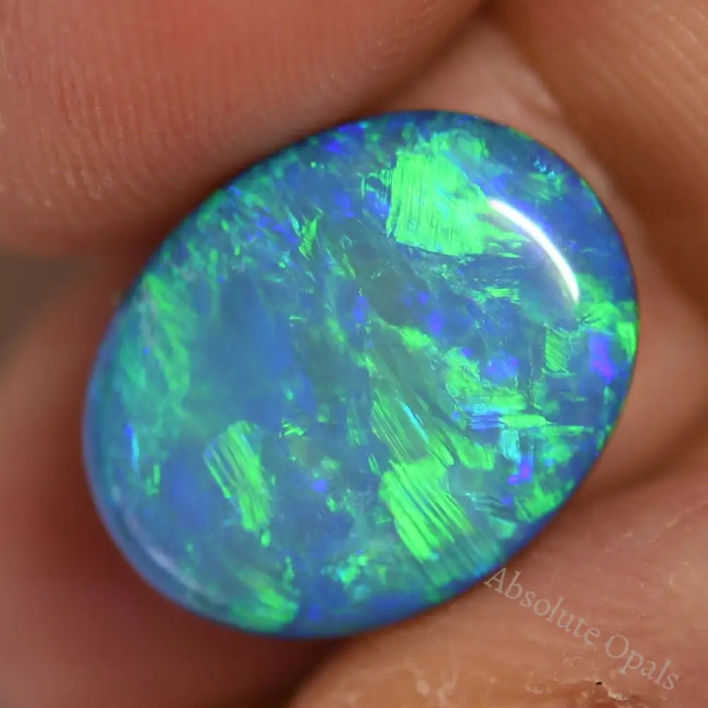 8.52 Cts Australian Opal Doublet Cabochon Lightning Ridge