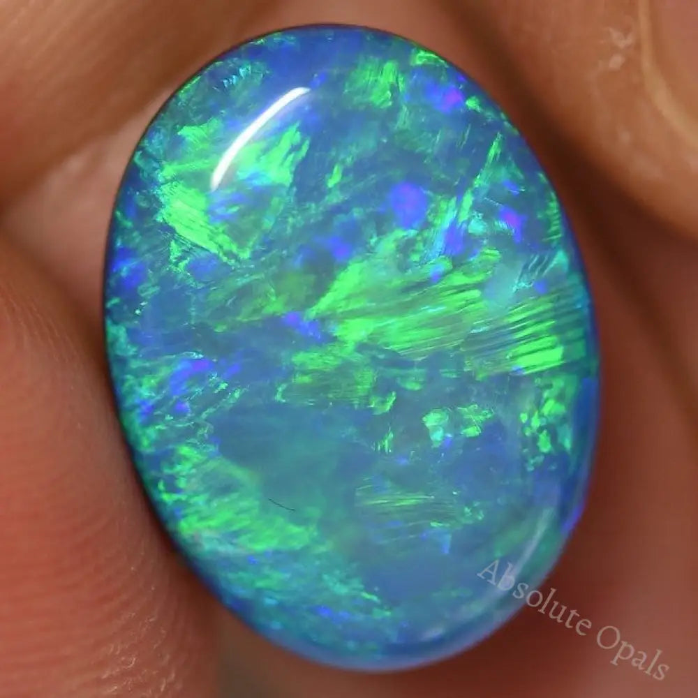 8.52 Cts Australian Opal Doublet Cabochon Lightning Ridge