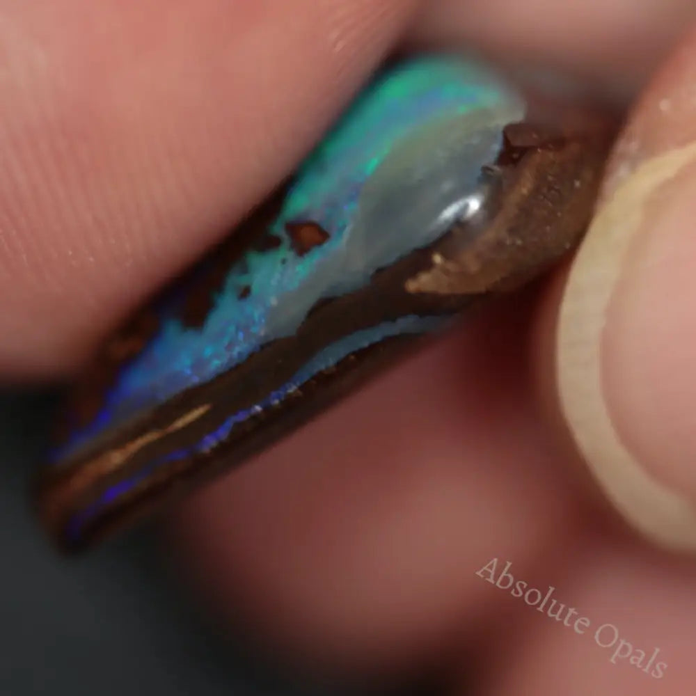 8.65 Cts Australian Boulder Opal Cut Loose Stone