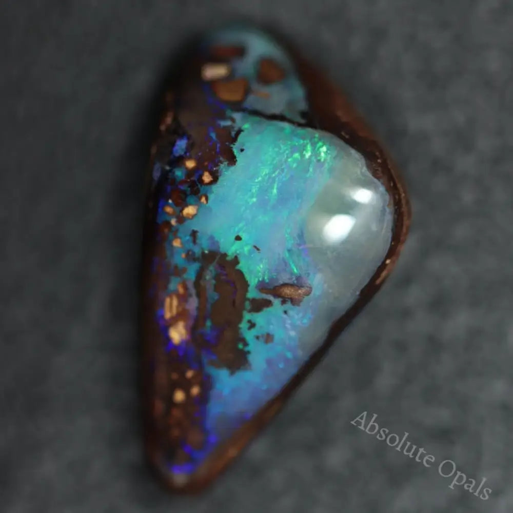 8.65 Cts Australian Boulder Opal Cut Loose Stone