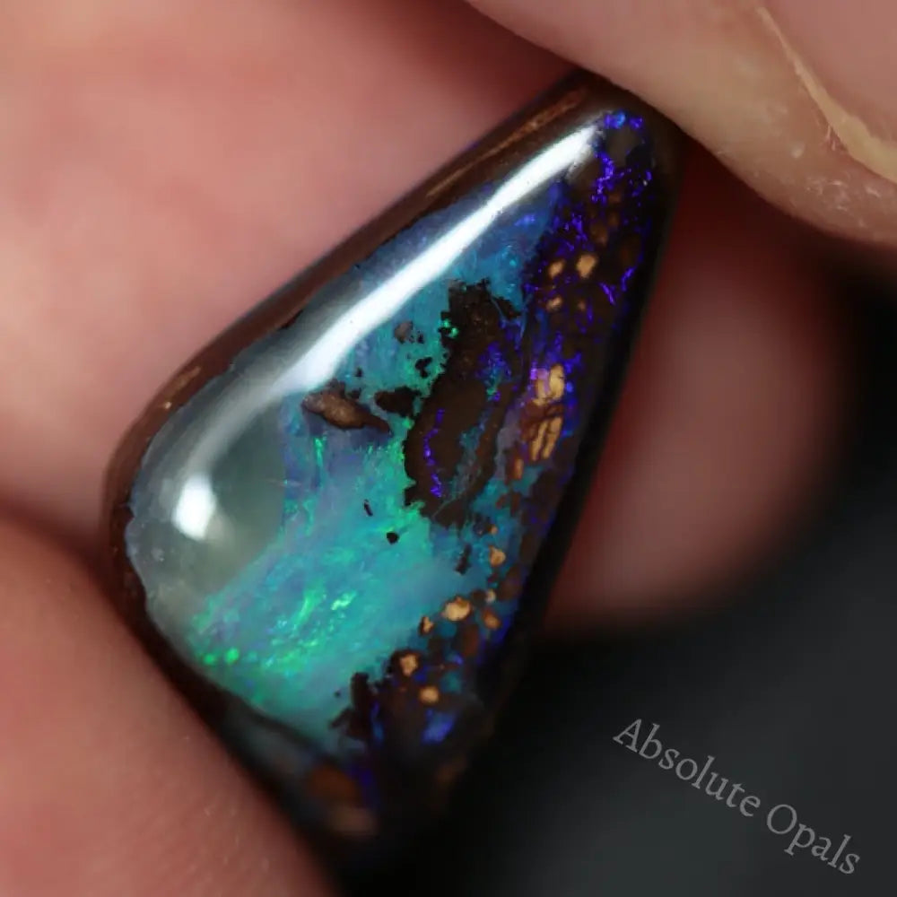 8.65 Cts Australian Boulder Opal Cut Loose Stone