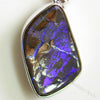 8.88 G Australian Boulder Opal With Silver Pendant: L 41.0 Mm Jewellery