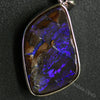 Australian Boulder Opal with Silver Pendant