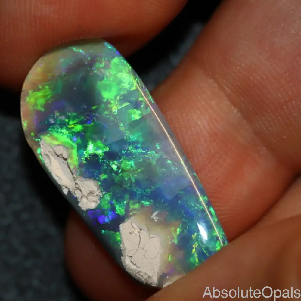 8.8 Cts Australian Black Opal Rough Lightning Ridge Polished Specimen