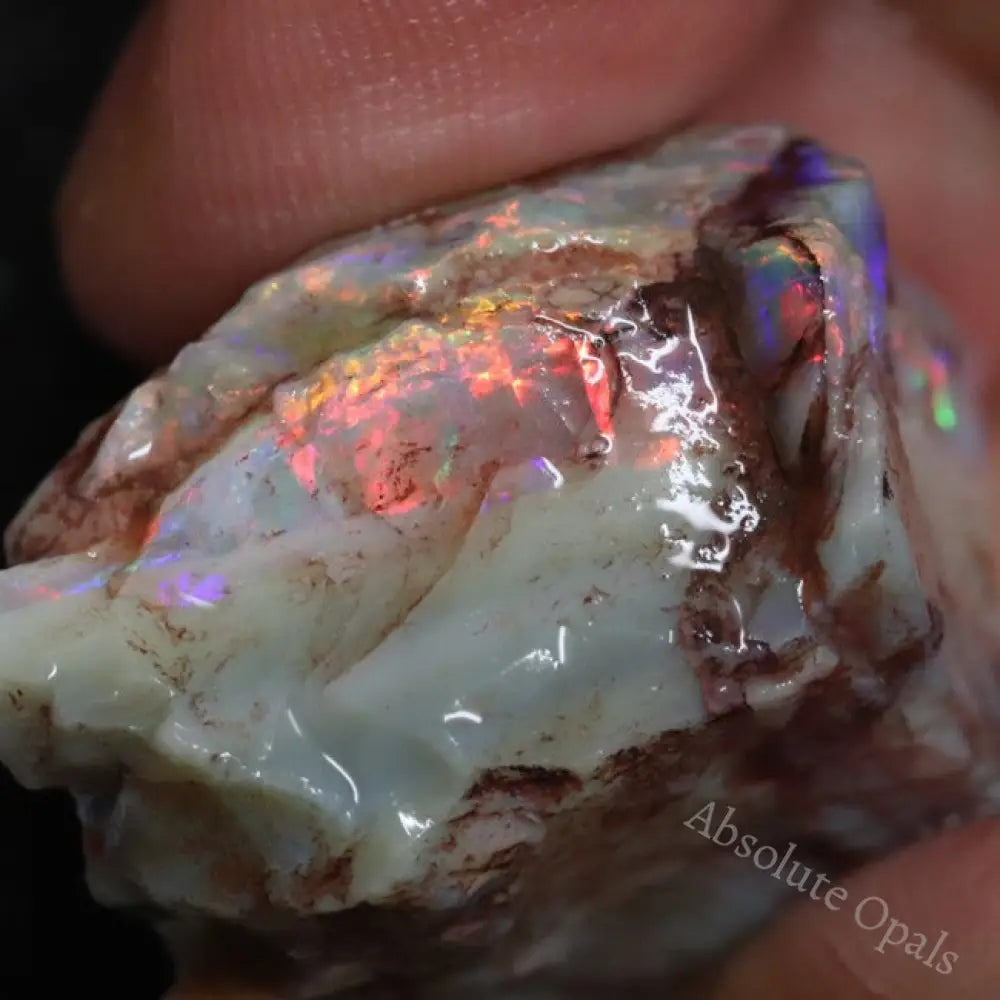 83.80 Cts Australian Semi Black Opal Rough Lightning Ridge Gem Stone