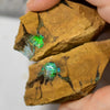 840 Cts Australian Boulder Opal Rough Specimens X 3 Pcs Split