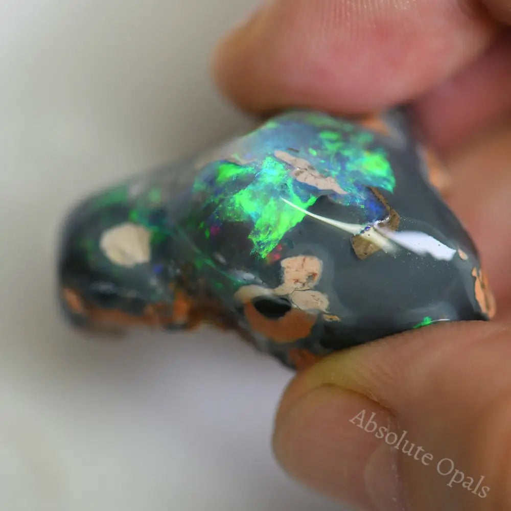 88.25 Cts Australian Rough Opal Lightning Ridge Single