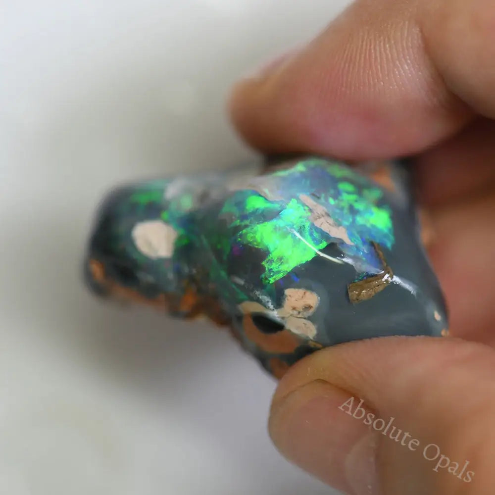 88.25 Cts Australian Rough Opal Lightning Ridge Single