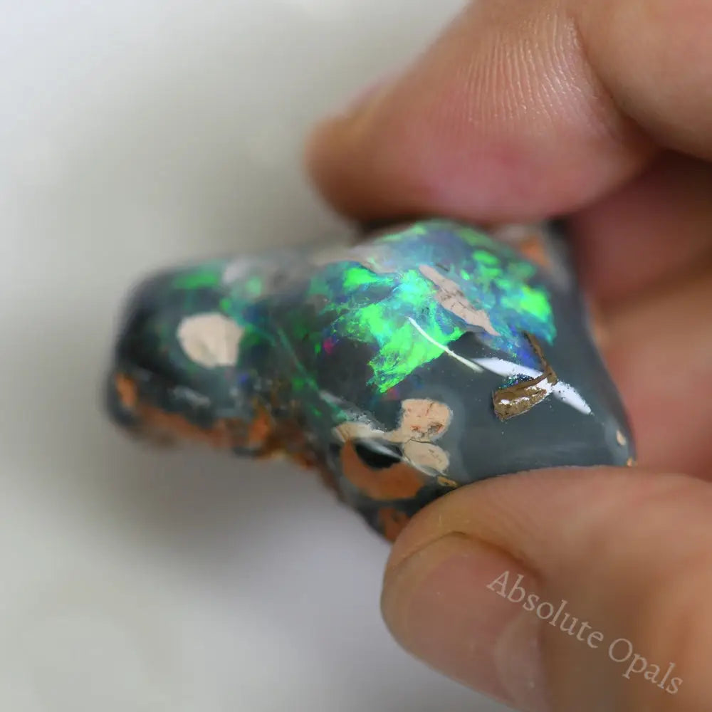 88.25 Cts Australian Rough Opal Lightning Ridge Single