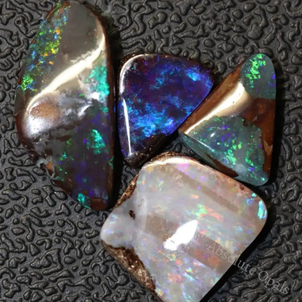 9.04 Cts Australian Boulder Opal Cut Loose Stone Parcel