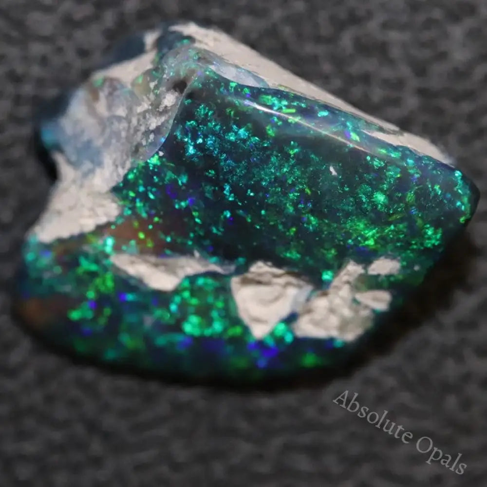 9.05 Cts Australian Black Opal Rough Lightning Ridge Polished Specimen