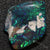 Australian Black Opal Rough, Lightning Ridge Polished Specimen, green.blue