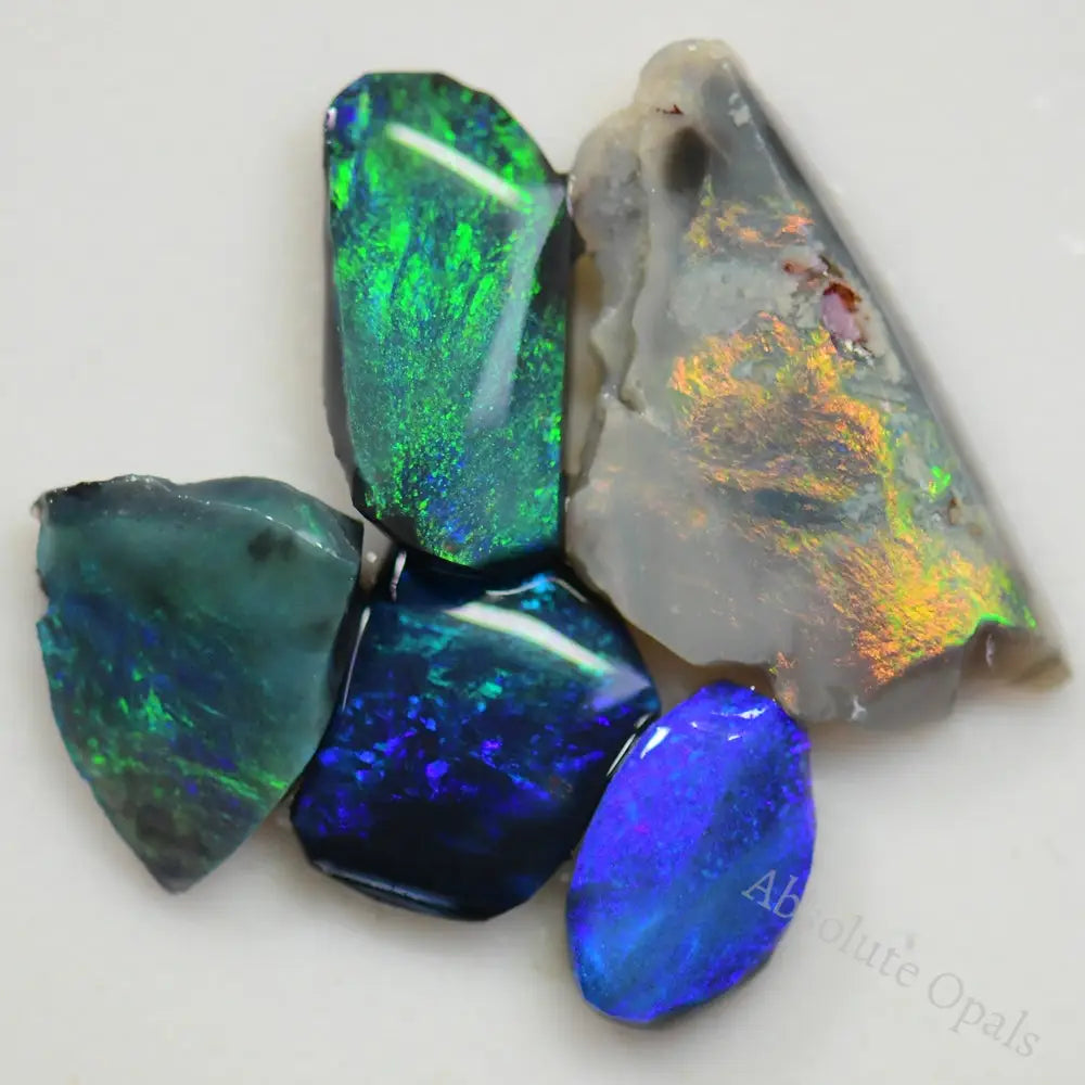 9.2 Cts Australian Black Rough Opal Parcel Lightning Ridge Cmr