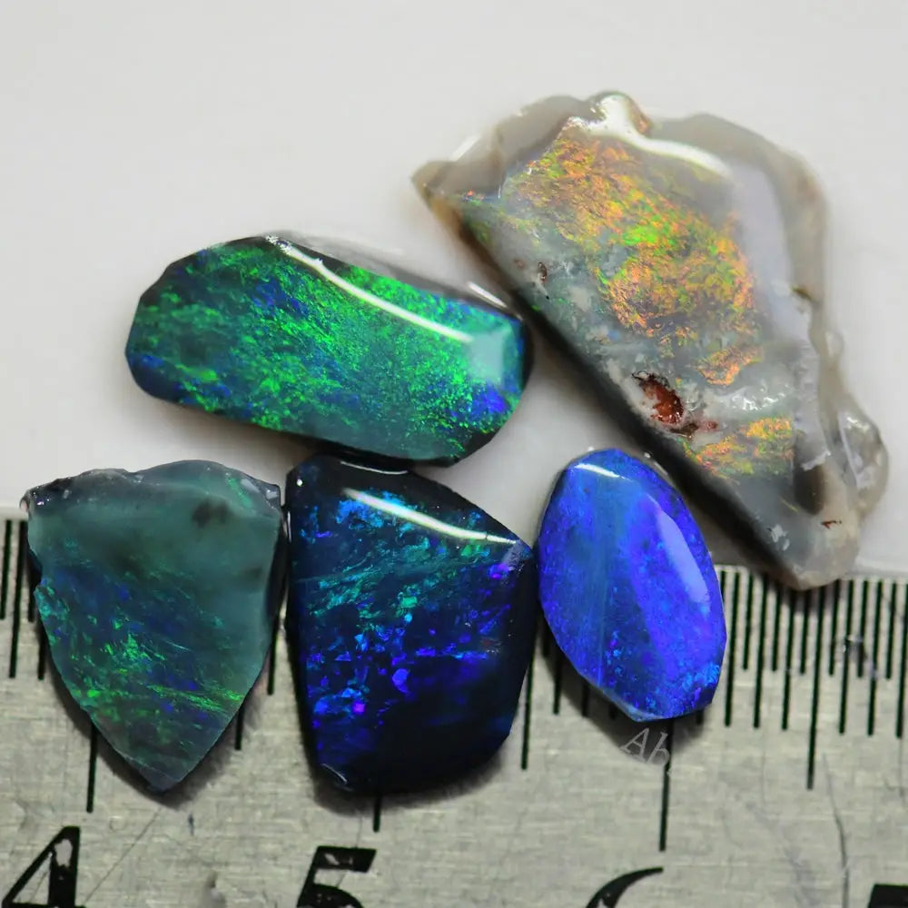 9.2 Cts Australian Black Rough Opal Parcel Lightning Ridge Cmr