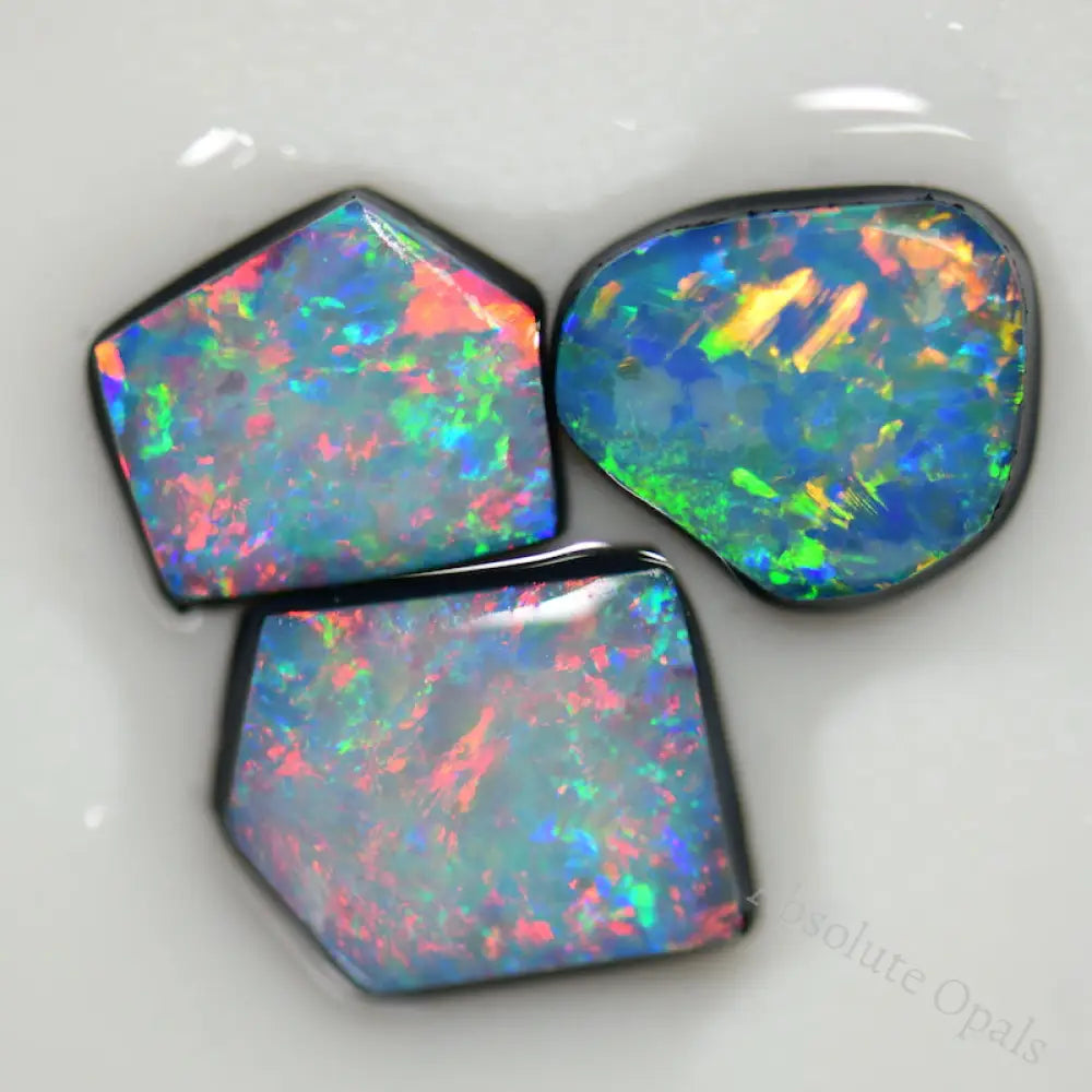 9.2 Cts Australian Opal Doublet Stone Rough Rubs Lightning Ridge