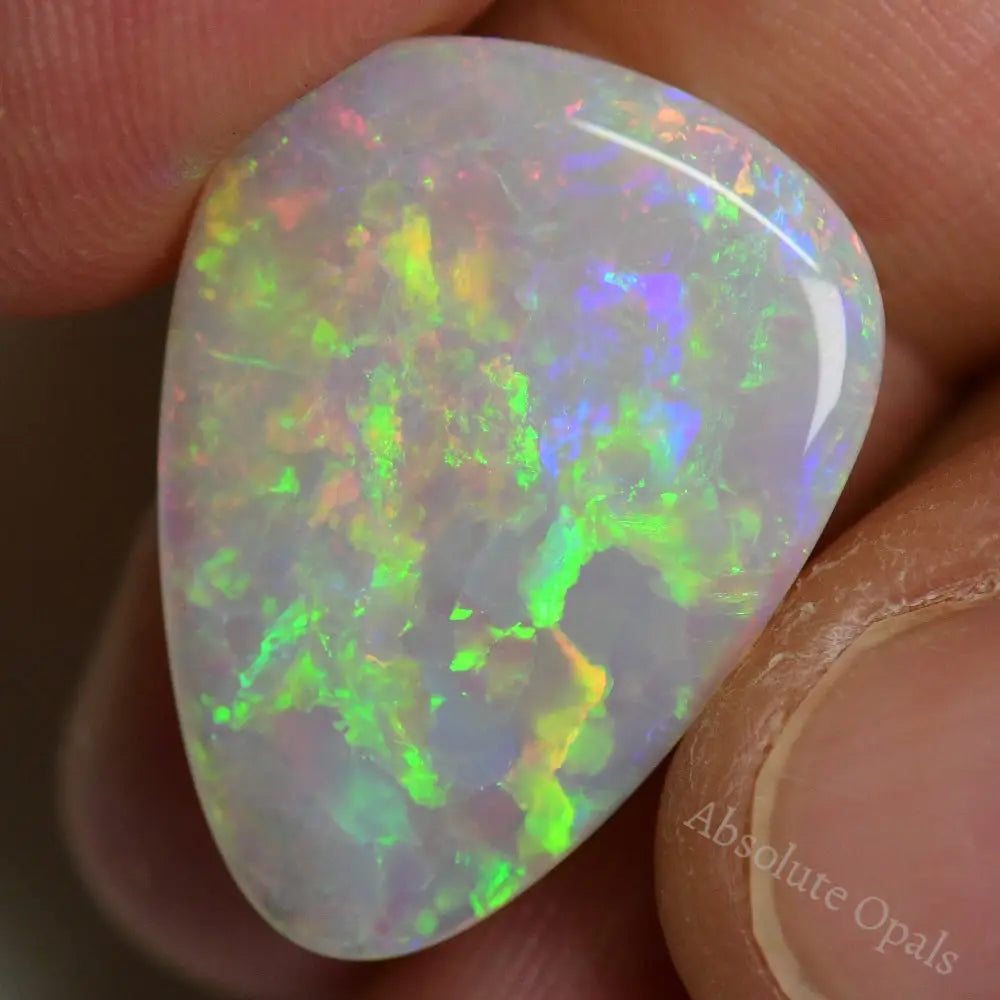 9.21 Cts Australian Solid Opal Cut Stone Lightning Ridge Light