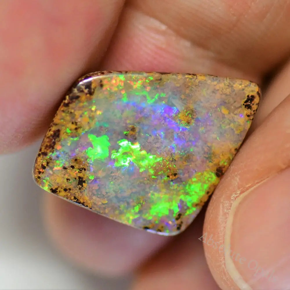 9.22 Cts Australian Boulder Opal Cut Stone