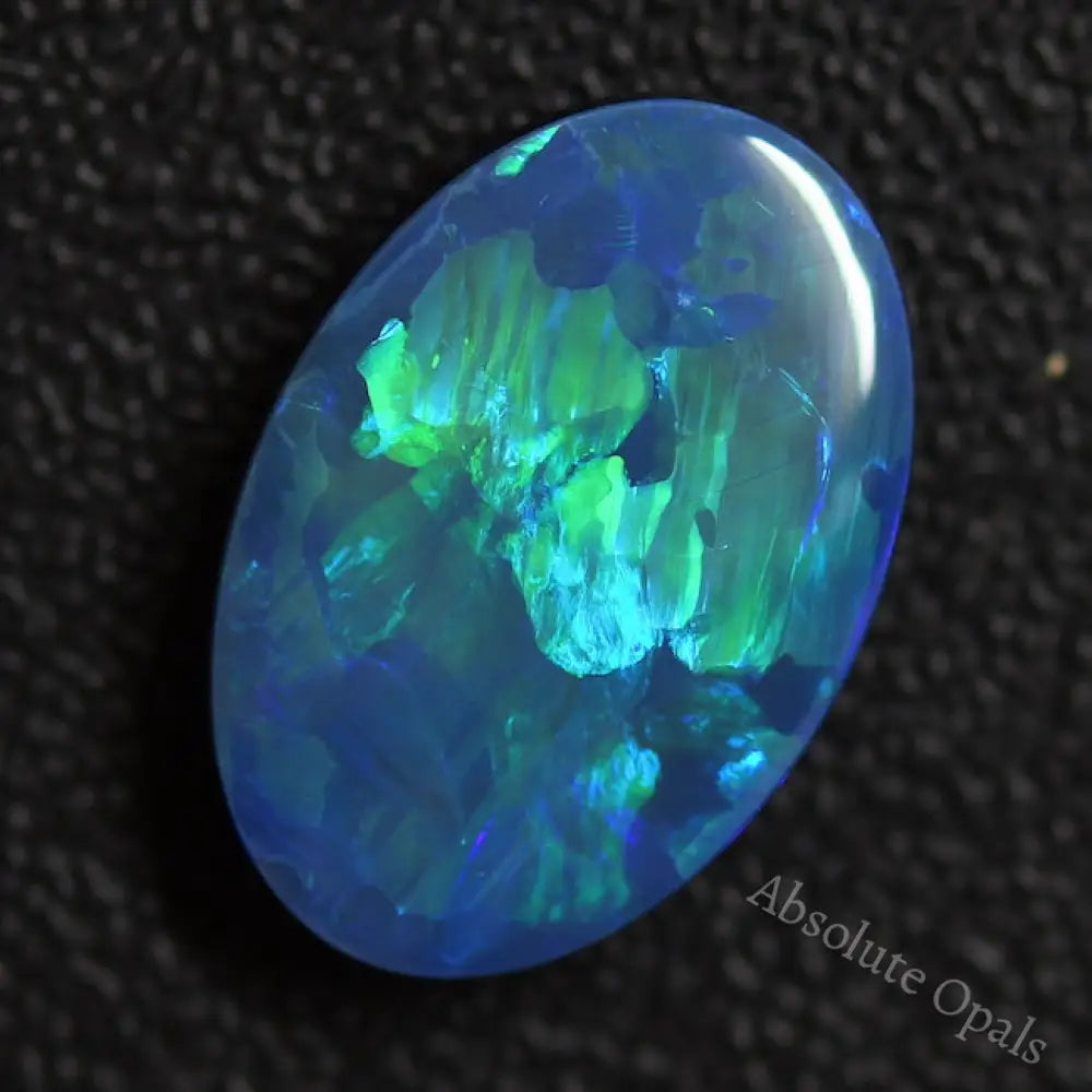 9.27 Cts Australian Opal Doublet Stone Cabochon Lightning Ridge