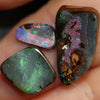 9.76 Cts Australian Boulder Opal Cut Loose Stone Parcel