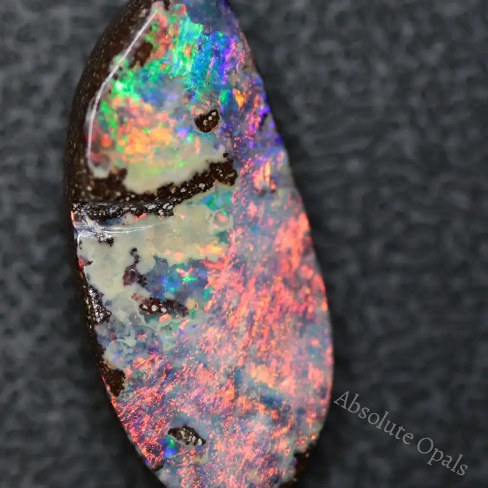 9.80 Cts Australian Boulder Opal Cut Loose Stone