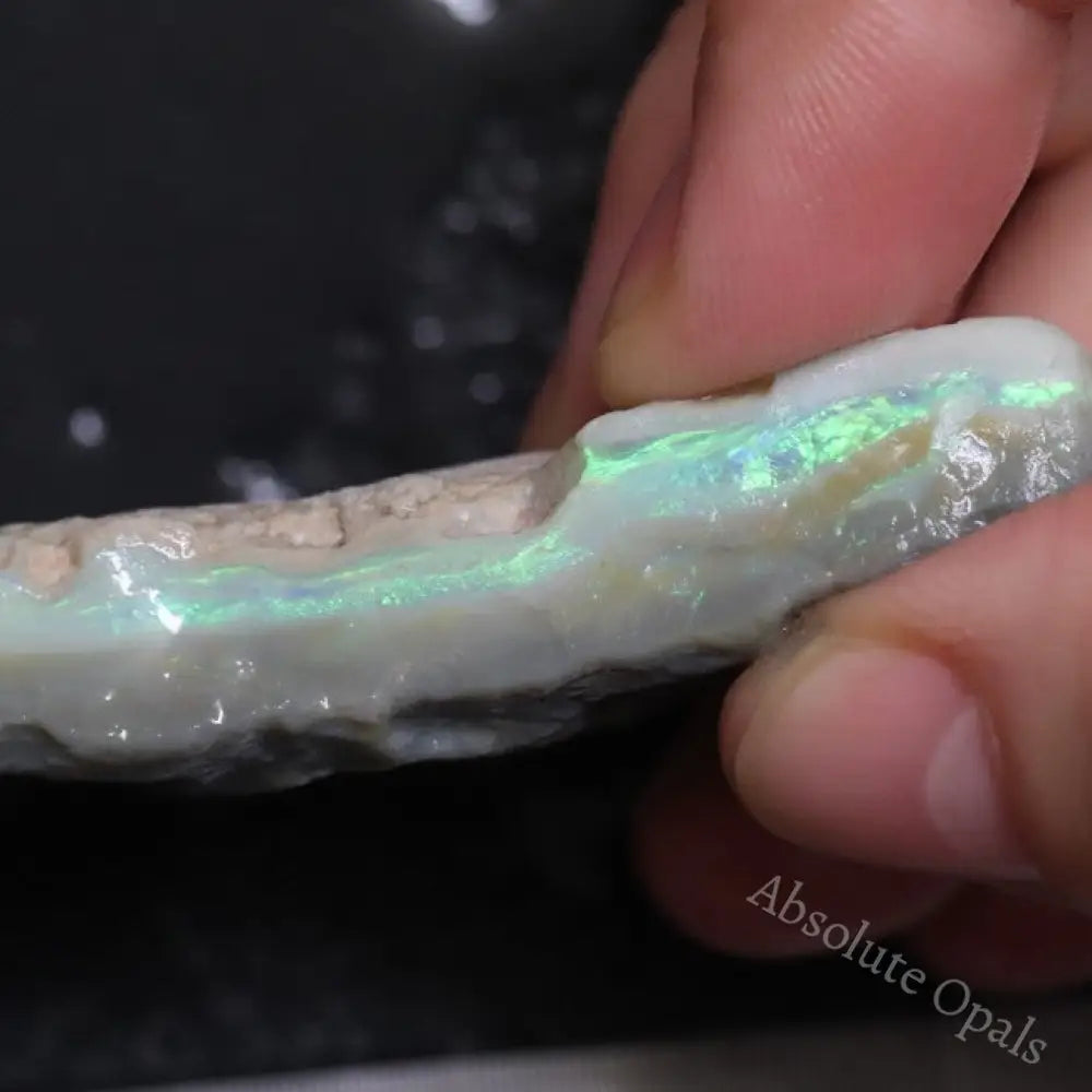 97.15 Cts Australian Semi-Black Opal Rough Lightning Ridge