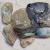 99.0 Cts Australian Solid Semi Black Opal Rough Lightning Ridge Parcel Stones