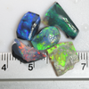 Rough Black Opal Rubs  Parcel Lightning Ridge