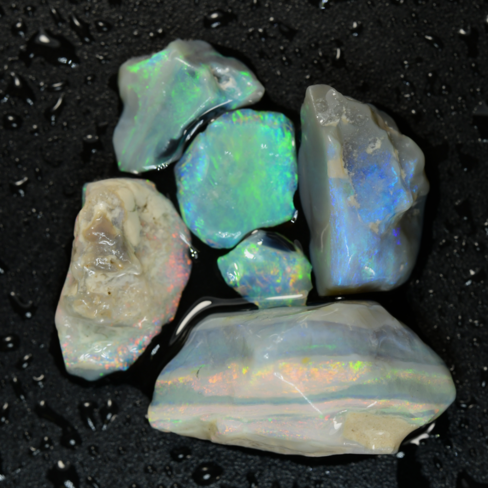 24.5 cts Rough Opal Parcel  Lightning Ridge