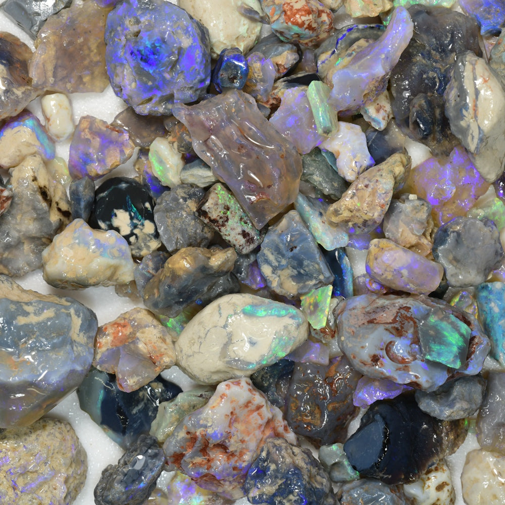 Rough Opal Parcel Lightning Ridge -Potch and Colour - Nobby