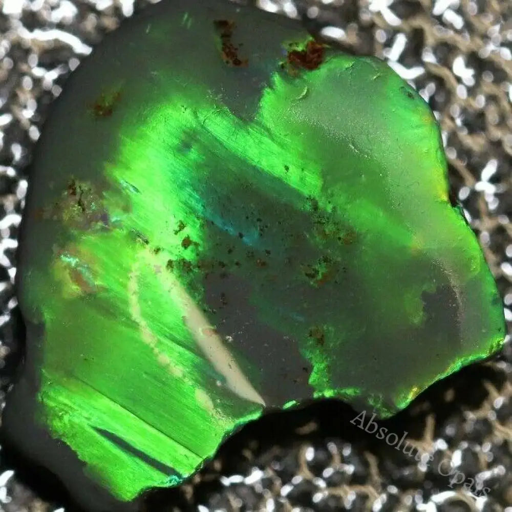 Australian Black Opal Lightning Ridge Rough Rub 7.5 Cts