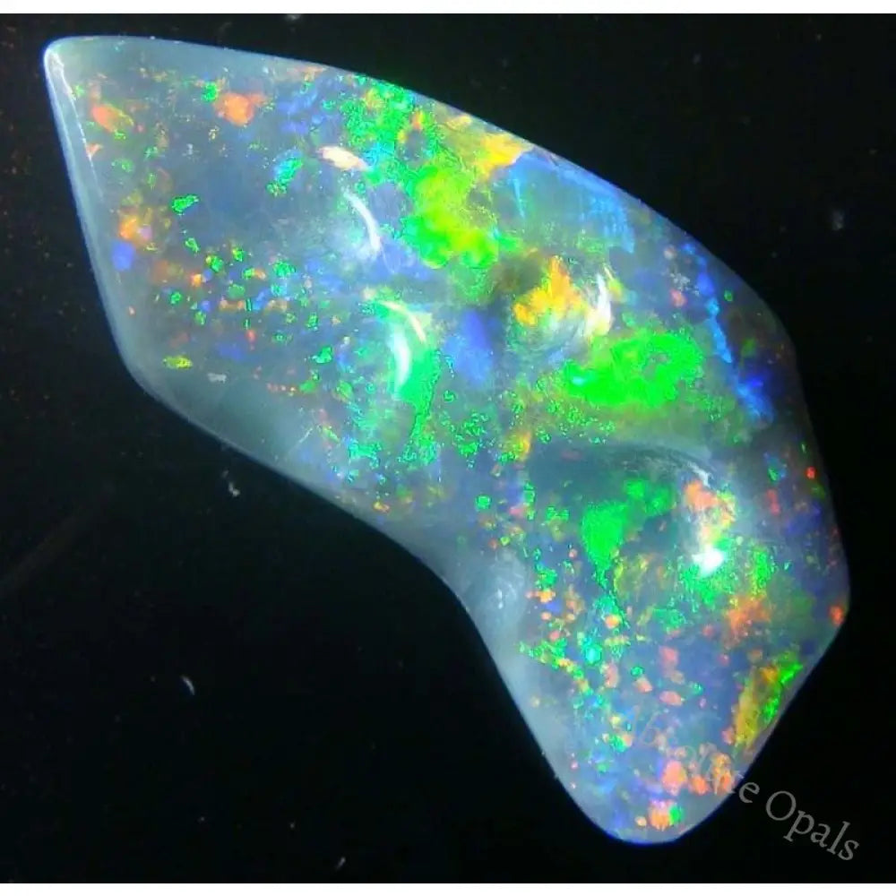 Australian Black Opal Lightning Ridge Solid Carving 3.17 Ct Black Opal