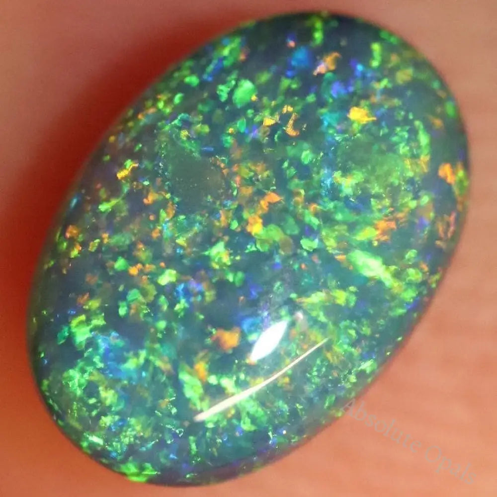 Australian Black Opal Lightning Ridge Solid Gem Stone Cabochon 1.0 Cts