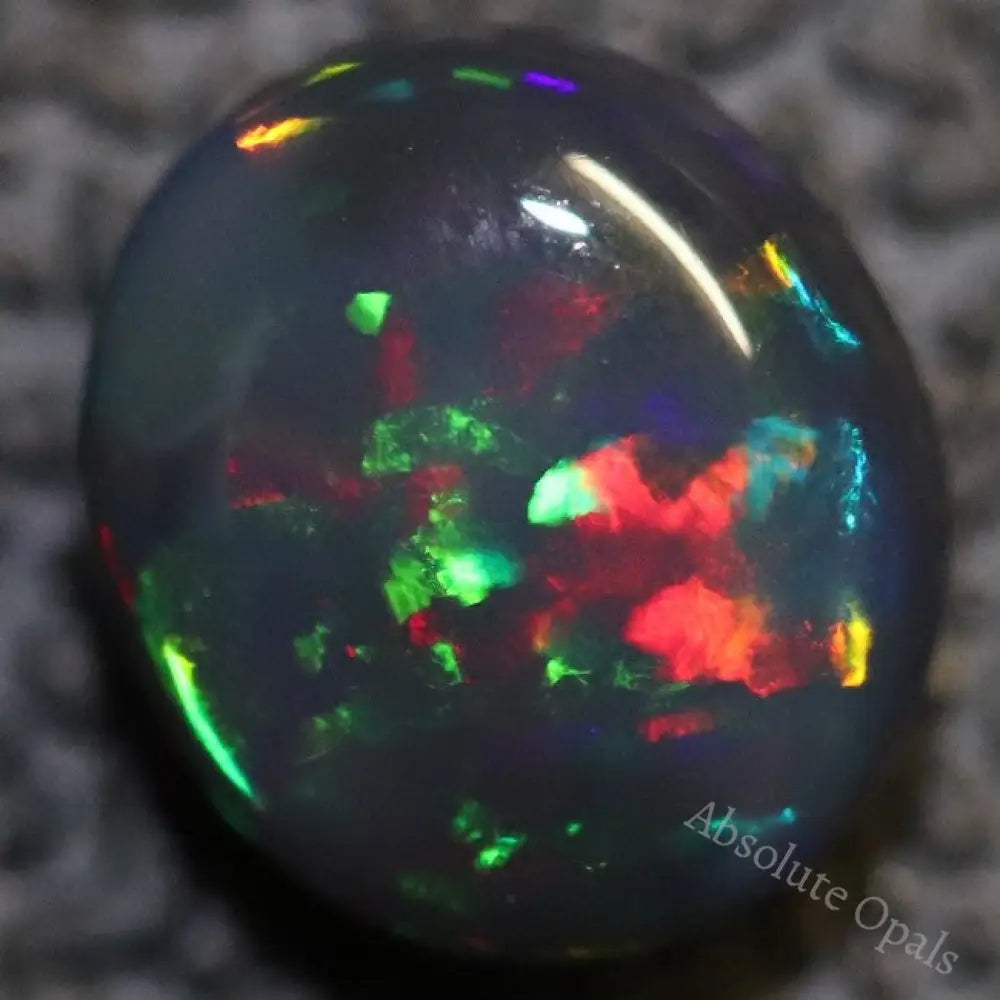 Australian Black Opal Lightning Ridge Solid Gem Stone Cabochon 1.0 Cts