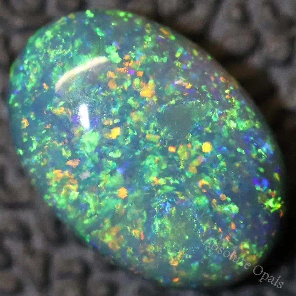 Australian Black Opal Lightning Ridge Solid Gem Stone Cabochon 1.0 Cts