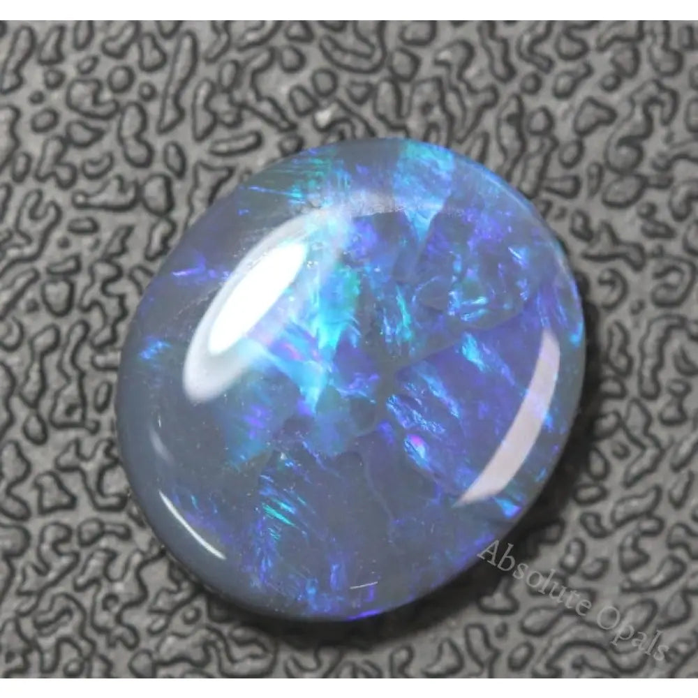 Australian Black Opal Lightning Ridge Solid Stone Cabochon 4.17 Cts Semi