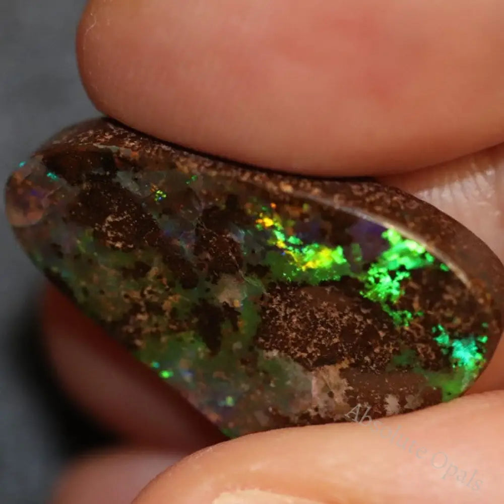 Australian Boulder Opal Cut Loose Stone 14.9 Cts