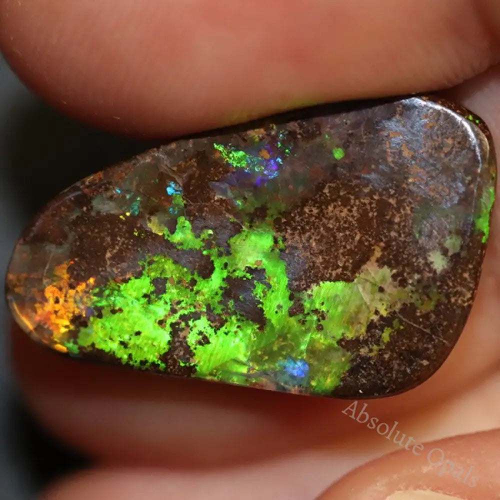 Australian Boulder Opal Cut Loose Stone 14.9 Cts