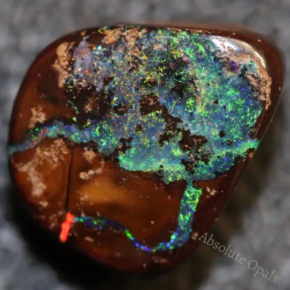 Australian Boulder Opal Cut Loose Stone 3.20 Cts