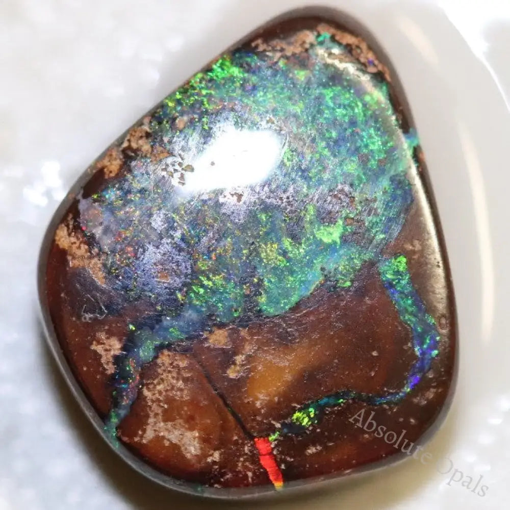 Australian Boulder Opal Cut Loose Stone 3.20 Cts